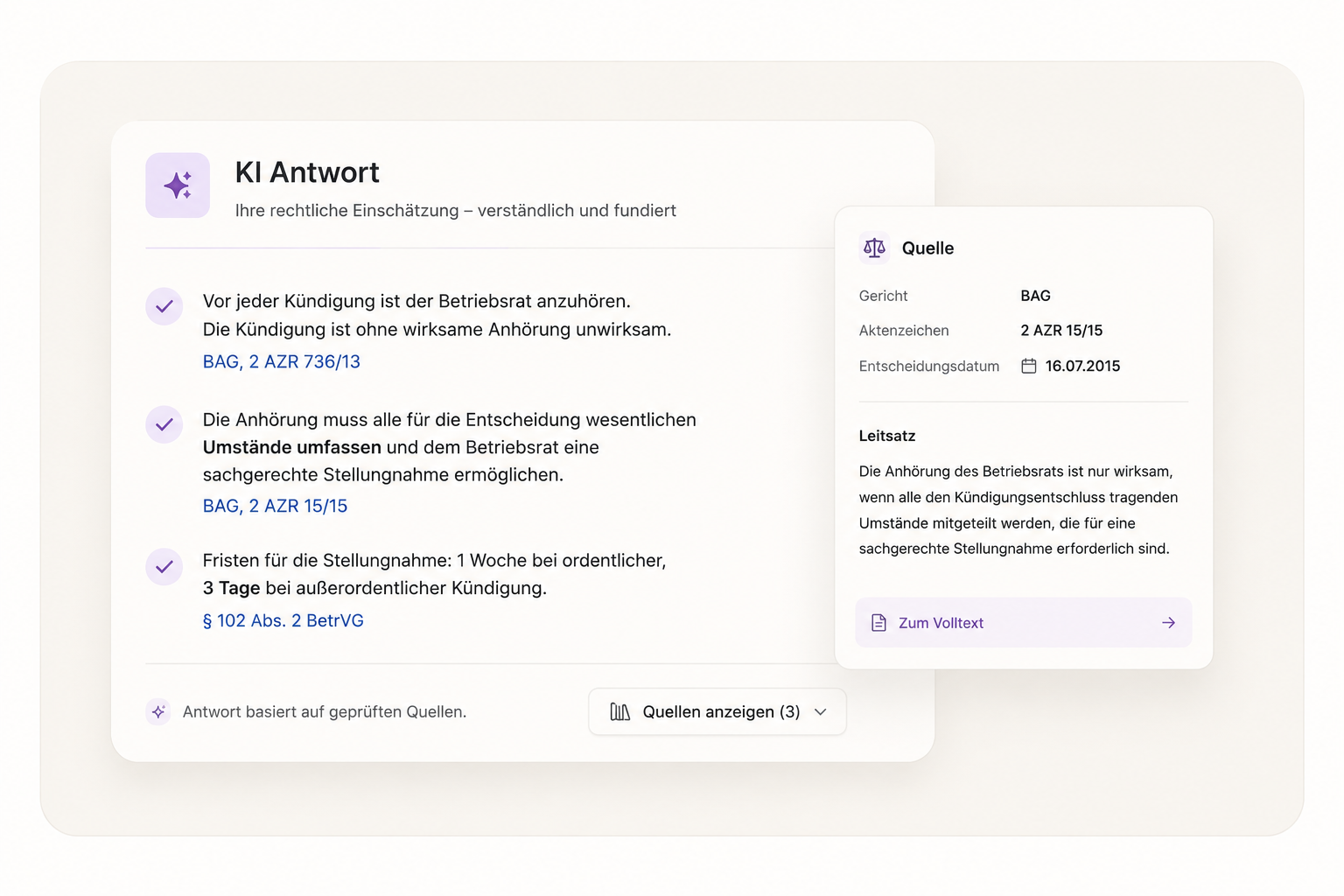 Antworten auf Ihre arbeitsrechtlichen Fragen